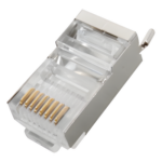 LINKEDPRO BY EPCOM TC-5S – Conector RJ45 Blindado / Cat5e / FTP-STP / Pin a Tierra / Paquete 100 pzas