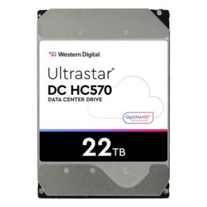 Western Digital (WD) WUH722222ALE6L4 – Disco Duro Data Center / 22 TB / 7200 RPM / SATA 6 Gb/s - SAS 12 Gb/s / HelioSeal / OptiNAND / 512 MB Buffer / 2.5M Horas MTBF