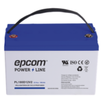 EPCOM POWERLINE PL100D12V2 – Batería AGM de Ciclo Profundo / 12 V 100 Ah / Sellada VRLA Sin Mantenimiento / Terminales T4 / Certificación UL