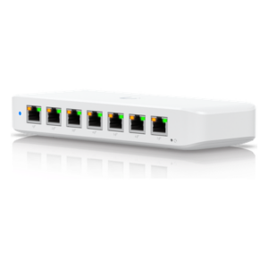 UBIQUITI USW-ULTRA-210W – Switch PoE Capa 2 / 8 Puertos GbE / 7 Puertos PoE+ / 1 Puerto Entrada PoE++ / Presupuesto PoE 202 W / Conmutación 16 Gbps / Montaje Versátil