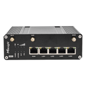 MILESIGHT UR35-L04AF-W – Router Celular Industrial / 4G LTE Dual SIM / WiFi / Ethernet / RS232 / RS485 / IP30 / -40°C a 70°C / 9V-48V DC