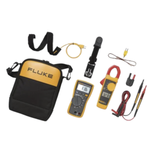 FLUKE FLUKE-116/323KIT – Kit HVAC / Multímetro con temperatura integrada / Pinza amperimétrica True RMS 400 A / Detección microamperios / Retroiluminación LED