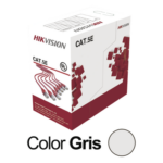 HIKVISION DS-1LN5E-S – Bobina de Cable UTP / Cat5E / 24 AWG / 305 m (1000 pies) / 100% Cobre / PVC CM / Interior / 100 MHz / PoE