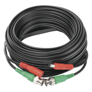 EPCOM POWERLINE DIY-10M-HD – Cable Coaxial Siames / BNC RG59 + Alimentación / 10 Metros (32.81 Pies) / 100% Cobre / 4K / Interior y Exterior