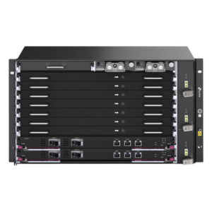 TP-LINK DS-P8000-X7 – Chassis OLT / 7 Slots de Servicio / 160 Gbit/s por Slot / GPON 2.5G + XGS-PON 10G / Split 1:256 / Dual Control Redundante / L2+L3 Avanzado