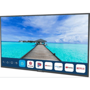 PEERLESS NT553 – SmartTV para Exteriores / 55" 4K UHD / 500 nits / Sol Parcial / webOS / IP54 / -30°C a 50°C / Soporte de Pared Inclinado