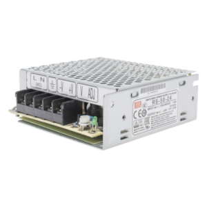 MEANWELL RS-50-24 – Fuente de Poder Conmutada / 50W / 24Vcc / 2.2A / Entrada 100-240Vca / 3.82 x 1.42 x 3.90 pulgadas