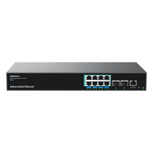 GRANDSTREAM GWN7821P – Switch PoE Multigigabit Capa 3 / 8 Puertos 2.5 G / 2 Puertos SFP+ / PoE++ 60 W / Stacking 4 Unidades / Administración Local y Nube