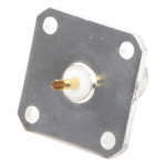 RF INDUSTRIES,LTD RFB-1115-14 – Conector BNC Hembra / Soldable para Chasis / 4 Perforaciones 18 mm (0.59 ft) / Compatible UG-177/U