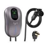 GREENC S02US40A – Estación de Carga para Vehículos Eléctricos / 40 A / 9.6 kW / Conector Tipo 1 (SAE J1772) / 110-240 V AC / Pantalla LCD 4.3 in (10.9 cm) / WiFi / APP / RFID / IP65 / Cable TPE 5 m (16.4 ft)
