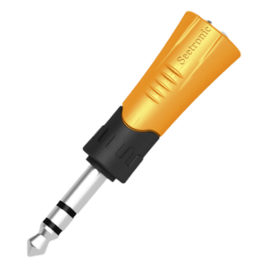 SEETRONIC MP3-MJF – Adaptador de Audio Estéreo / 1/4" (6.35 mm) a Jack 3.5 mm / Carcasa Plástica Resistente