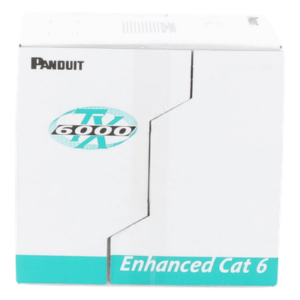PANDUIT PUC6004OR-ME – Bobina de Cable UTP / Cat 6 Mejorado / 23 AWG / 305 m (1000 pies) / 4 Pares / PVC CM / Naranja