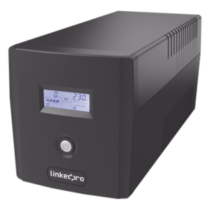 LINKEDPRO BY EPCOM LP600LCD – UPS 600VA/360 W Pantalla LCD / Línea Interactiva 120Vca / 6 tomas 5-15R (4 Respaldadas) / Regulación de Voltaje / Protección RJ45