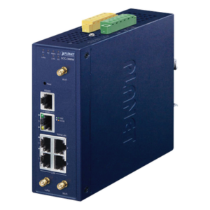 PLANET LCG-300W – Gateway Industrial LoRaWAN / 5 Puertos 10/100/1000T / 300 Nodos / EU868 US915 AS923 / -45 a 75°C / RS485 Modbus