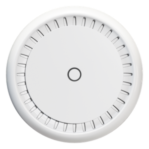 MIKROTIK RBCAPGI-5ACD2ND-XL – Punto de Acceso / Doble Banda 802.11ac / AC1200 / Antena Alta Ganancia 6 dBi / 2 Puertos Gigabit / PoE 802.3af/at / Montaje Techo o Pared