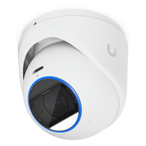 UBIQUITI UVC-G6-PRO-TURRET-W – Cámara Turret IP / 4K 8MP / Zoom Óptico 2.36× / IR 40 m (131.2 ft) / Motor IA Multi-TOPS / PoE+ / IP66 IK04 / -30°C a 50°C
