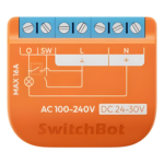 SWITCHBOT SWITCHBOTRELSW1PM – Interruptor Inteligente / Control On-Off / Medición de Consumo / Wi-Fi + BLE / AC 16 A / DC 10 A / Matter / 42x36x16 mm