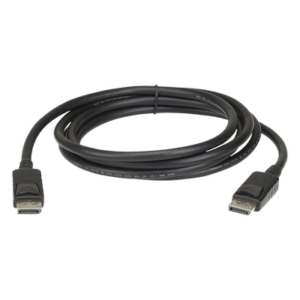 ATEN 2L7D02DP – Cable DisplayPort / 2 m (6.6 ft) / 32.4 Gbps / 8K HDR Dinámico / 32 Canales de Audio / Pestañas de Seguridad