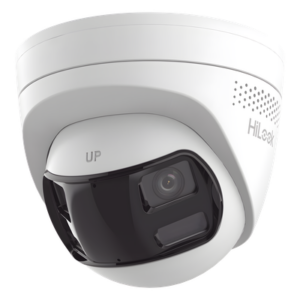 HiLook by HIKVISION IPC-T280HAD-LUF/SL – Cámara Turret IP / 8 Megapixel / Panorámica 180° / Dual Light 30 m (98.4 ft) / PoE / Audio Bidireccional / IP67