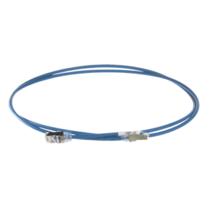 PANDUIT STP28X1.5MBU – Patch Cord Cat6A / 28 AWG Diámetro Reducido / S/FTP Blindado / CM/LS0H / 1.5 m (4.92 ft) / Azul