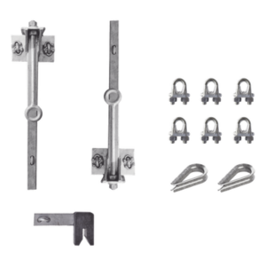 SYSCOM TOWERS KIT-LV15 – Sistema de Línea de Vida / Torres hasta 15 m (49.2 ft) / Acero Galvanizado en Caliente / NOM-009-STPS-2011 / ISO 9000