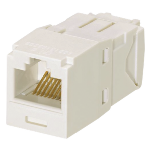 PANDUIT CJ6X88TGIW – Conector Jack RJ45 / Categoría 6A / 10GBase-T / Terminación TG / Mini-Com / 8P8C / 22-26 AWG / -10°C a 65°C