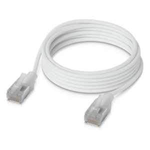 UBIQUITI UACC-CABLE-PATCH-EL-C6A-2M-W – Cable de Parcheo Cat6A / 10G / PoE+++ / 2 m (6.6 ft) / Etherlighting / RJ45 Blindado / Interior