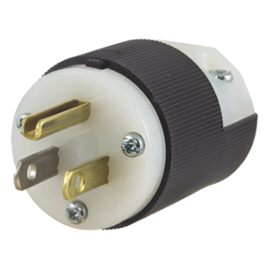 HUBBELL HUB-HBL-5266-C – Clavija Entrada Recta / 15A 125V / 2 Polos 3 Hilos / NEMA 5-15P / Grado Industrial-Comercial / -40°C a 75°C / 2000V Dieléctrico