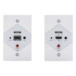 EPCOM TITANIUM TT372W – Extensor HDMI en Placa de Pared / 1080P @ 60 Hz / 40 m (131.2 ft) / Cat 6/6A/7 / IR Bidireccional / HDCP 1.4a/1.2a / Cero Latencia