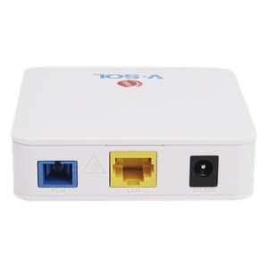 V-SOL V2801S-B – ONU Bridge / Dual GPON/EPON / 1x SC/UPC + 1x LAN Gigabit / 82x82x25 mm / 0.27x0.27x0.08 ft / Bridge o Router / -10 a 55°C
