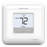 HONEYWELL HOME RESIDEO TH1110D2009/U – Termostato No Programable / 1 Etapa Calor/Frío / 20 a 30 VAC o 750 mV / Pantalla 2.37 in² con Retroiluminación LED / Montaje UWP