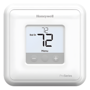 HONEYWELL HOME RESIDEO TH1110D2009/U – Termostato No Programable / 1 Etapa Calor/Frío / 20 a 30 VAC o 750 mV / Pantalla 2.37 in² con Retroiluminación LED / Montaje UWP