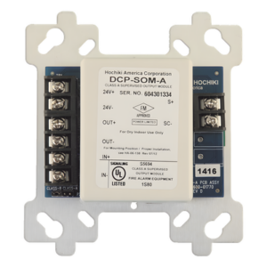 HOCHIKI DCP-SOM-A – Módulo de Control Direccionable de Salida Supervisada / Clase A y B / 2.0 A @ 24 VCC / 16 Estados de Prioridad