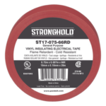 PANDUIT ST17-075-66RD – Cinta Aislante Eléctrica / PVC 0.18 mm / 19 mm Ancho / 20.12 m (66 ft) Largo / 600V / -10°C a 80°C / Rojo