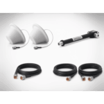 EPCOM EP1DIV-2ANT-3CCN – Kit de Expansión de Antenas / 2 Domos / Divisor 3 Salidas / Jumpers 3 m (9.8 ft) y 15 m (49.2 ft)