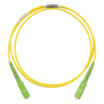 PANDUIT F913RANANSNM001 – Jumper de Fibra Óptica / Monomodo OS2 9/125 / SC/APC-SC/APC Simplex / OFNR Riser / Amarillo / 1 m (3.28 ft)