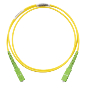 PANDUIT F913RANANSNM001 – Jumper de Fibra Óptica / Monomodo OS2 9/125 / SC/APC-SC/APC Simplex / OFNR Riser / Amarillo / 1 m (3.28 ft)