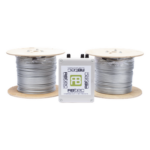RBTEC IROC-2Z-1000-V2 – Cable Sensor Perimetral / 610 m (2,000 ft) / 2 Zonas Independientes / Malla de Acero Inoxidable / NEMA 4X / IP66 / Autocalibración Climática