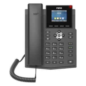 FANVIL X3SPPRO – Teléfono IP / 4 Líneas SIP / Pantalla LCD 2.4" Color / PoE / Audio HD / Conferencia 6 Participantes