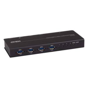 ATEN US3344I – Conmutador USB industrial / 4x4 / USB 3.2 Gen 1 / Rackmount / 0-50°C / 3.9-5.9 ft cables