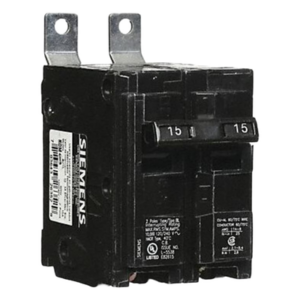 SIEMENS B215 – Interruptor Termomagnético / 2 Polos / 15 A / 10 kA / 120/240 V AC
