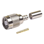 RF INDUSTRIES,LTD RP-1202-X – Conector Coaxial TNC Macho Inverso / Anillo Plegable / Cables LMR-240 y RG-8/X / Níquel / Oro / Teflón