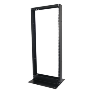 LINKEDPRO BY EPCOM EIRL-5524 – Rack de 2 Postes / 24 UR / 19" EIA-310D / Carga 460 kg / Base L para Piso / Acero Cal. 11 y 14