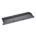 LINKEDPRO BY EPCOM LPPPCS6A48P – Panel de Parcheo Precargado / 48 Puertos / Cat6A Blindado / 1U Rack / T568A-B