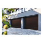 ACCESSPRO SECGAR-128B – Sección para Puerta de Garage / Panel Calibre 26 / Relleno Poliuretano 43 mm / Imitación Madera Black Walnut / Estilo Americana / Operación Silenciosa
