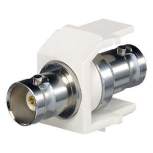 PANDUIT NKBNCMWHY – Módulo Acoplador Coaxial / BNC Keystone / 50 Ohms / 1 Espacio / Blanco