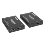 EPCOM PROAUDIO EPC-E6200 – Extensor HDMI sobre IP / Full HD 1080p@60Hz / Alcance 150 m (492.1 ft) por CAT6 / Codificador y Decodificador / Red Gigabit / Control IR