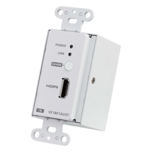 ATEN VE1801AUST – Transmisor HDMI / 4K 60Hz 4:2:0 / HDBaseT-Lite 40m / PoH / Placa de pared US / 131 pies