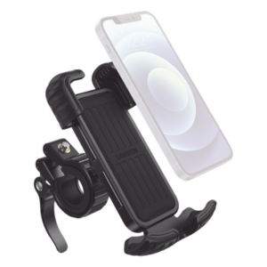 UGREEN 60548 – Soporte para Celular / Manillar de Motocicleta o Bicicleta / Anti Vibración / Rotación 360° / Liberación Rápida / Manillar 0.6'' a 1.75''