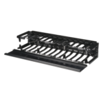 PANDUIT NMF2 – Organizador de Cables Horizontal / Alta Densidad / 19in / 2UR / Frontal Único / ABS con Radio de Curvatura